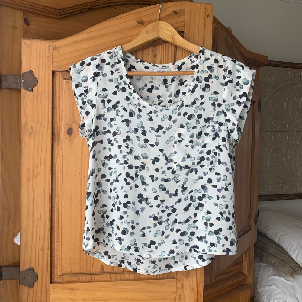 Reitmans Women's Printed Top - White and Black